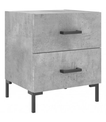 vidaXL Bedside Cabinet Concrete Grey 40x35x47.5 cm Engineered Wood — V0672041208