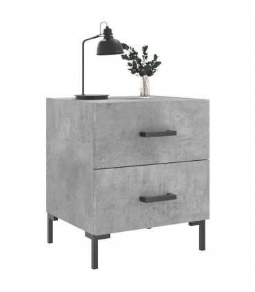 vidaXL Bedside Cabinet Concrete Grey 40x35x47.5 cm Engineered Wood — V0672041208