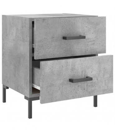 vidaXL Bedside Cabinet Concrete Grey 40x35x47.5 cm Engineered Wood — V0672041208