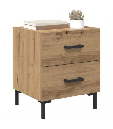 vidaXL Bedside Cabinet Artisan Oak 40 x 35 x 47.5 cm Engineered Wood — V0672041209