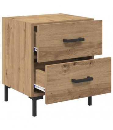 vidaXL Bedside Cabinet Artisan Oak 40 x 35 x 47.5 cm Engineered Wood — V0672041209