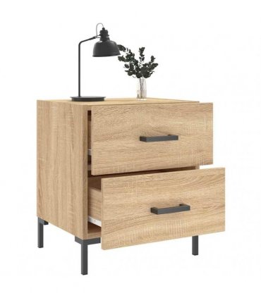 vidaXL Bedside Cabinets 2 pcs Sonoma Oak 40x35x47.5 cm Engineered Wood — V0672041212