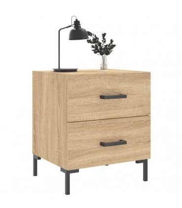 vidaXL Bedside Cabinets 2 pcs Sonoma Oak 40x35x47.5 cm Engineered Wood — V0672041212