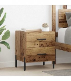vidaXL Bedside Cabinet Old Wood 40 x 35 x 47.5 cm Engineered Wood — V0672041218