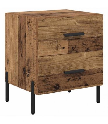 vidaXL Bedside Cabinet Old Wood 40 x 35 x 47.5 cm Engineered Wood — V0672041218