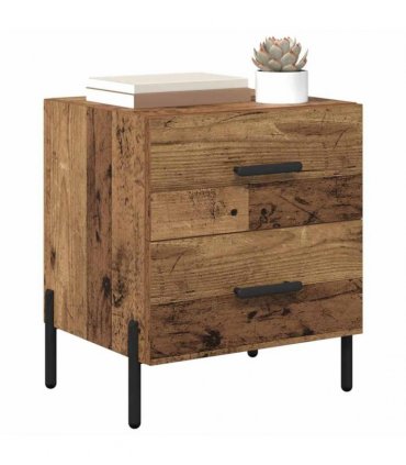 vidaXL Bedside Cabinet Old Wood 40 x 35 x 47.5 cm Engineered Wood — V0672041218