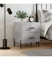 vidaXL Bedside Cabinet Concrete Grey 40x35x47.5 cm Engineered Wood — V0672041222