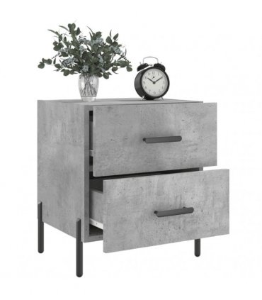vidaXL Bedside Cabinet Concrete Grey 40x35x47.5 cm Engineered Wood — V0672041222