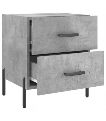 vidaXL Bedside Cabinet Concrete Grey 40x35x47.5 cm Engineered Wood — V0672041222