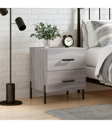 vidaXL Bedside Cabinet Grey Sonoma 40x35x47.5 cm Engineered Wood — V0672041225