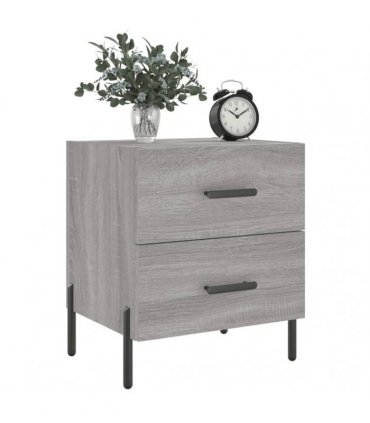 vidaXL Bedside Cabinet Grey Sonoma 40x35x47.5 cm Engineered Wood — V0672041225
