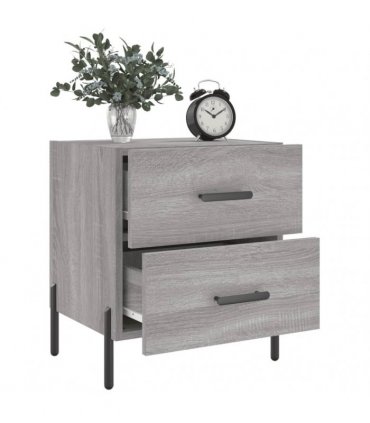 vidaXL Bedside Cabinet Grey Sonoma 40x35x47.5 cm Engineered Wood — V0672041225