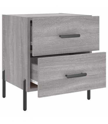 vidaXL Bedside Cabinet Grey Sonoma 40x35x47.5 cm Engineered Wood — V0672041225