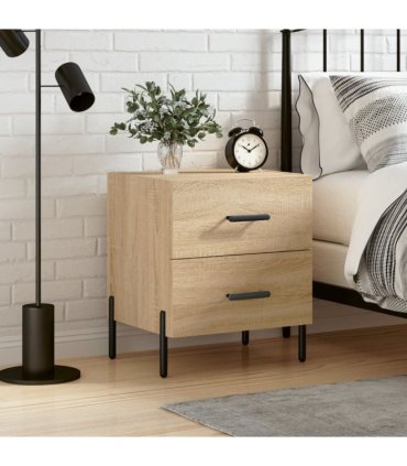 vidaXL Bedside Cabinet Sonoma Oak 40x35x47.5 cm Engineered Wood — V0672041226