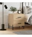 vidaXL Bedside Cabinet Sonoma Oak 40x35x47.5 cm Engineered Wood — V0672041226