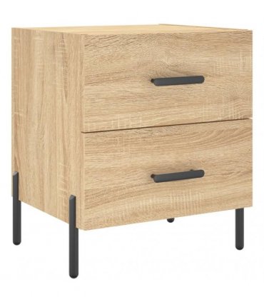 vidaXL Bedside Cabinet Sonoma Oak 40x35x47.5 cm Engineered Wood — V0672041226