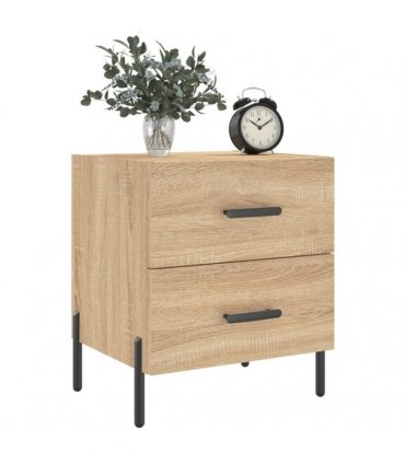 vidaXL Bedside Cabinet Sonoma Oak 40x35x47.5 cm Engineered Wood — V0672041226