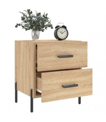 vidaXL Bedside Cabinet Sonoma Oak 40x35x47.5 cm Engineered Wood — V0672041226