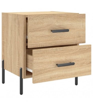 vidaXL Bedside Cabinet Sonoma Oak 40x35x47.5 cm Engineered Wood — V0672041226