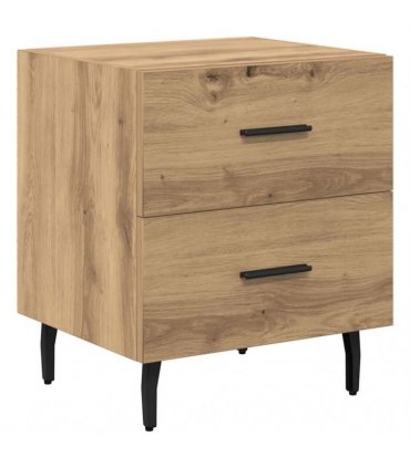 vidaXL Bedside Cabinet Artisan Oak 40 x 35 x 47.5 cm Engineered Wood — V0672041236