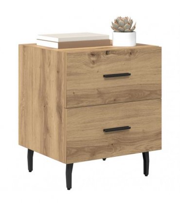 vidaXL Bedside Cabinet Artisan Oak 40 x 35 x 47.5 cm Engineered Wood — V0672041236
