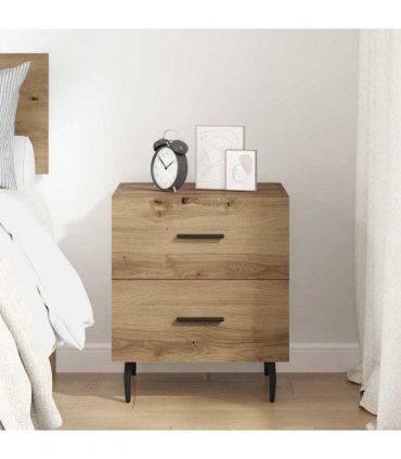 vidaXL Bedside Cabinet Artisan Oak 40 x 35 x 47.5 cm Engineered Wood — V0672041236