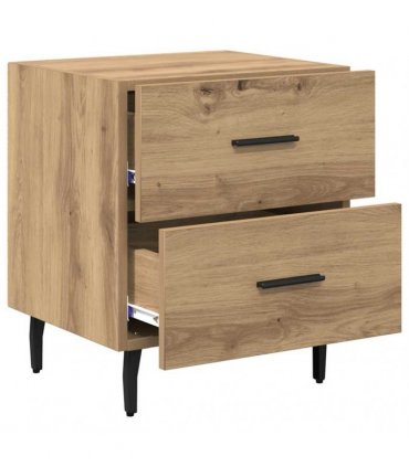 vidaXL Bedside Cabinet Artisan Oak 40 x 35 x 47.5 cm Engineered Wood — V0672041236