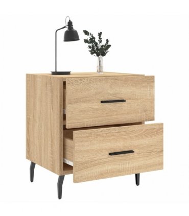 vidaXL Bedside Cabinet Sonoma Oak 40x35x47.5 cm Engineered Wood — V0672041241