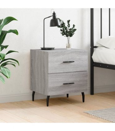 vidaXL Bedside Cabinet Grey Sonoma 40x35x47.5 cm Engineered Wood — V0672041243