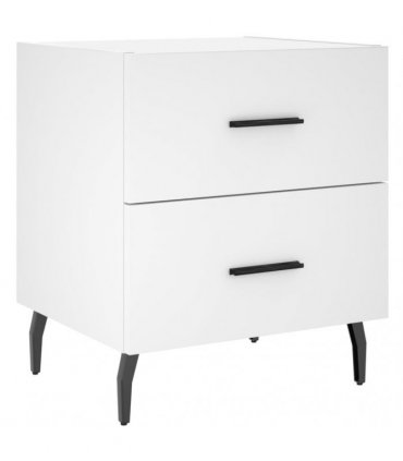 vidaXL Bedside Cabinets 2 pcs White 40x35x47.5 cm Engineered Wood — V0672041244