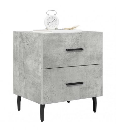 vidaXL Bedside Cabinets 2 pcs Concrete Grey 40x35x47.5 cm Engineered Wood — V0672041246