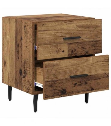 vidaXL Bedside Cabinet Old Wood 40 x 35 x 47.5 cm Engineered Wood — V0672041248