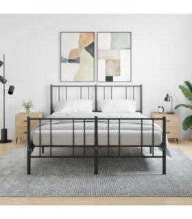 vidaXL Bedside Cabinets 2 pcs Sonoma Oak 40x35x47.5 cm Engineered Wood — V0672041249