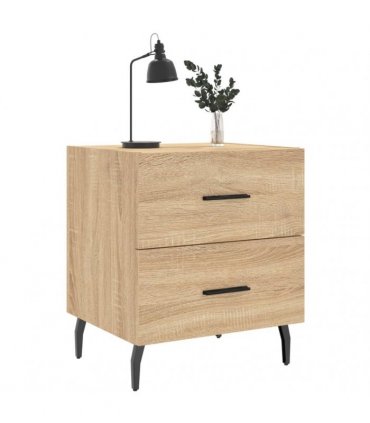 vidaXL Bedside Cabinets 2 pcs Sonoma Oak 40x35x47.5 cm Engineered Wood — V0672041249