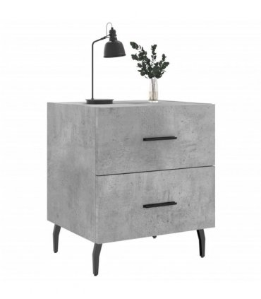 vidaXL Bedside Cabinet Concrete Grey 40x35x47.5 cm Engineered Wood — V0672041250