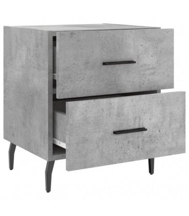 vidaXL Bedside Cabinet Concrete Grey 40x35x47.5 cm Engineered Wood — V0672041250