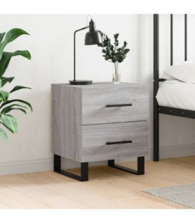 vidaXL Bedside Cabinet Grey Sonoma 40x35x47.5 cm Engineered Wood — V0672041261