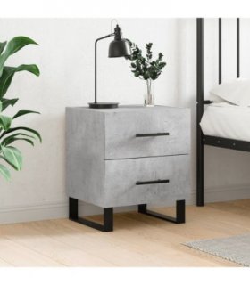 vidaXL Bedside Cabinet Concrete Grey 40x35x47.5 cm Engineered Wood — V0672041262