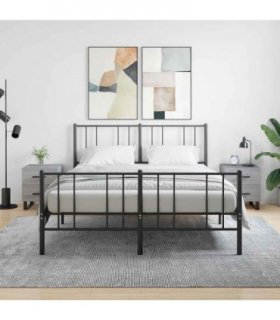 vidaXL Bedside Cabinets 2 pcs Grey Sonoma 40x35x47.5 cm Engineered Wood — V0672041265