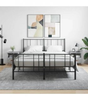 vidaXL Bedside Cabinets 2 pcs Concrete Grey 40x35x47.5 cm Engineered Wood — V0672041268