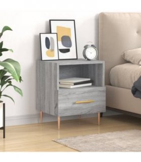 vidaXL Bedside Cabinet Grey Sonoma 40x35x47.5 cm Engineered Wood — V0672041290