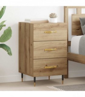vidaXL Bedside Cabinet Artisan Oak 40 x 40 x 66 cm Engineered Wood — V0672041421