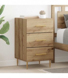 vidaXL Bedside Cabinet Artisan Oak 40 x 40 x 66 cm Engineered Wood — V0672041429