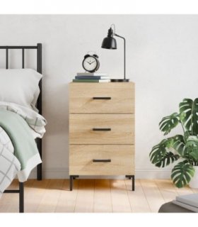 vidaXL Bedside Cabinet Sonoma Oak 40x40x66 cm Engineered Wood — V0672041439