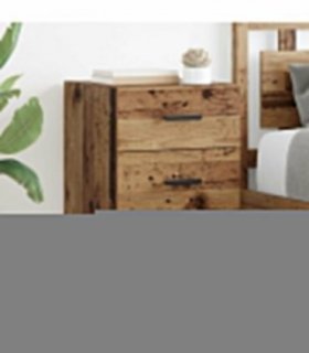 vidaXL Bedside Cabinet Old Wood 40 x 40 x 66 cm Engineered Wood — V0672041448