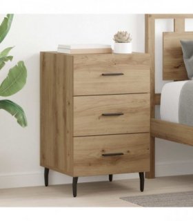 vidaXL Bedside Cabinet Artisan Oak 40 x 40 x 66 cm Engineered Wood — V0672041451