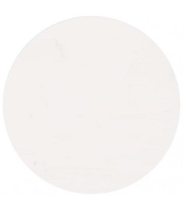 vidaXL Table Top Round White Ø60x3 cm Solid Wood Pine — Size: 60 x 3 cm