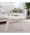 vidaXL Table Top Round White Ø70x3 cm Solid Wood Pine — Size: 70 x 3 cm