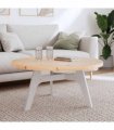 vidaXL Table Top Round Ø90x3 cm Solid Wood Pine — Colour: natural, Size: 90 x 3 cm
