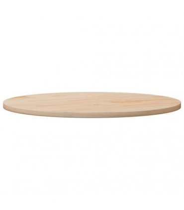 vidaXL Table Top Round Ø90x3 cm Solid Wood Pine — Colour: natural, Size: 90 x 3 cm